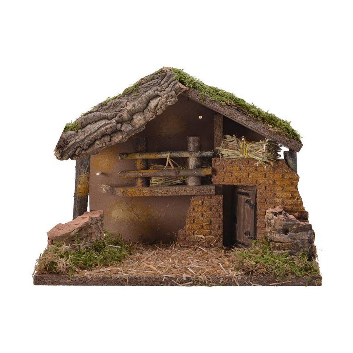 Decoris tilbehør til jule-Bethlehem, gennemsigtig med timer - 32 × 16 × 24 cm