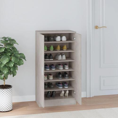 Skoreol 55x35x108 cm konstrueret træ betongrå