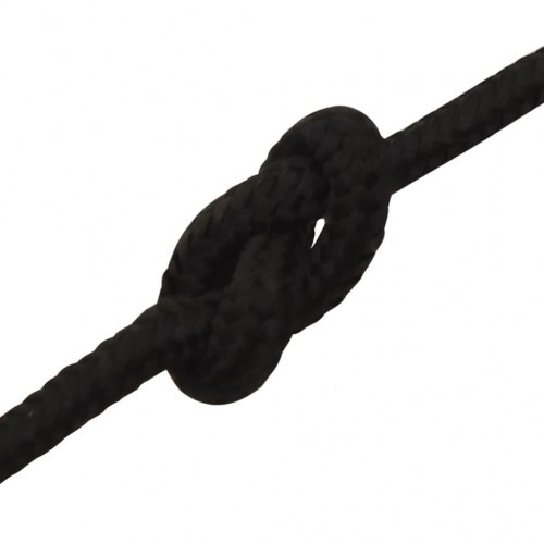 Arbejdsreb polyester 4 mm - 50 m, sort