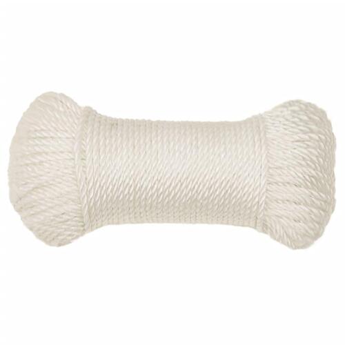 Arbejdsreb 3 mm 25 m polypropylen hvid