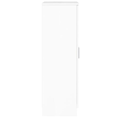 Skoreol 55x35x108 cm konstrueret træ hvid højglans