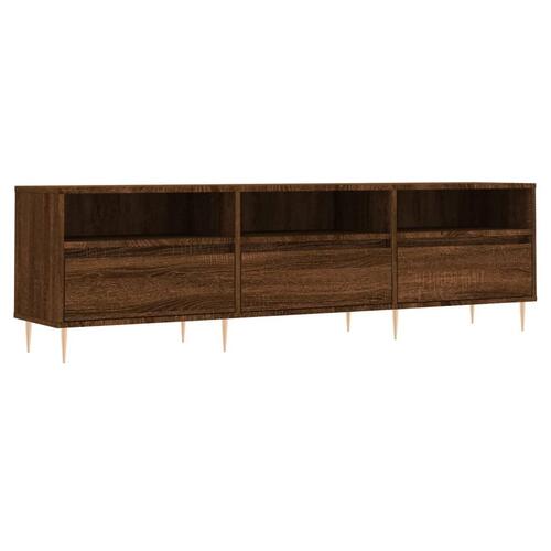 Tv-bord 150x30x44,5 cm konstrueret træ brun egetræsfarve