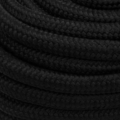 Arbejdsreb 20 mm 25 m polyester sort