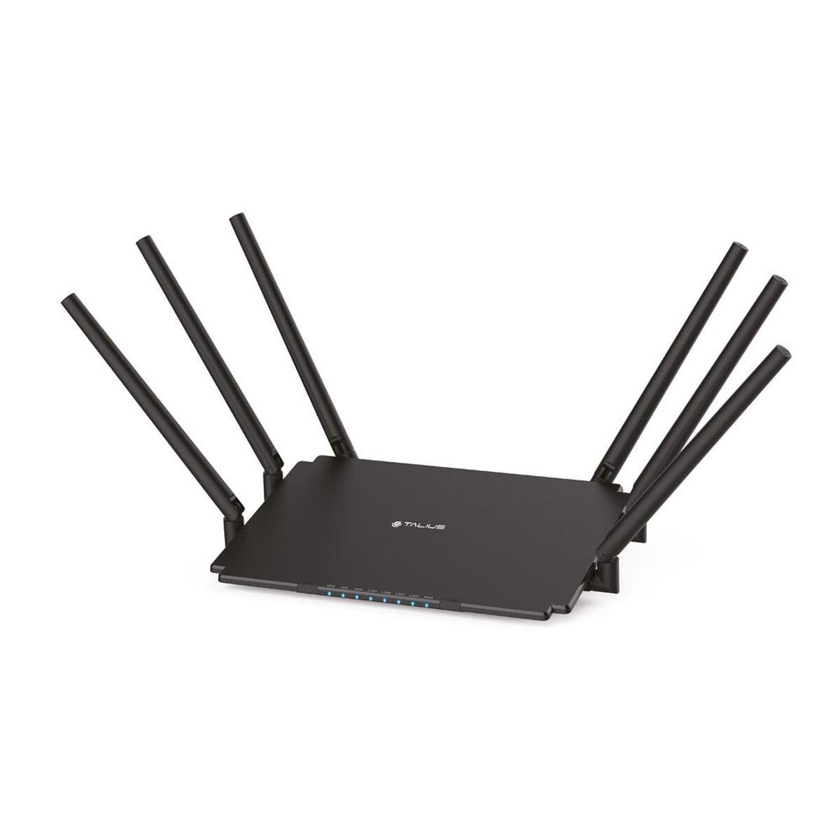 Talius RT2100GLAN router - sort, gigabit, dual-band Wi‑Fi, USB 3.2