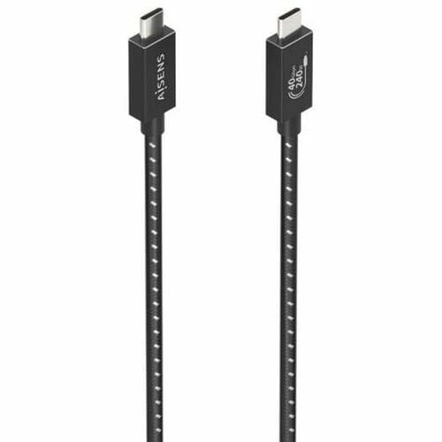 USB-C til USB-C-kabel Aisens A156-0868 Sort 1,5 m