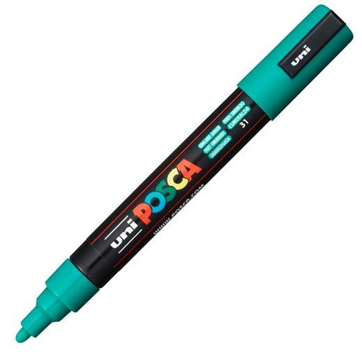 POSCA akrylmaling-markør - smaragdgrøn, 1,8-2,5 mm (6 stk.)