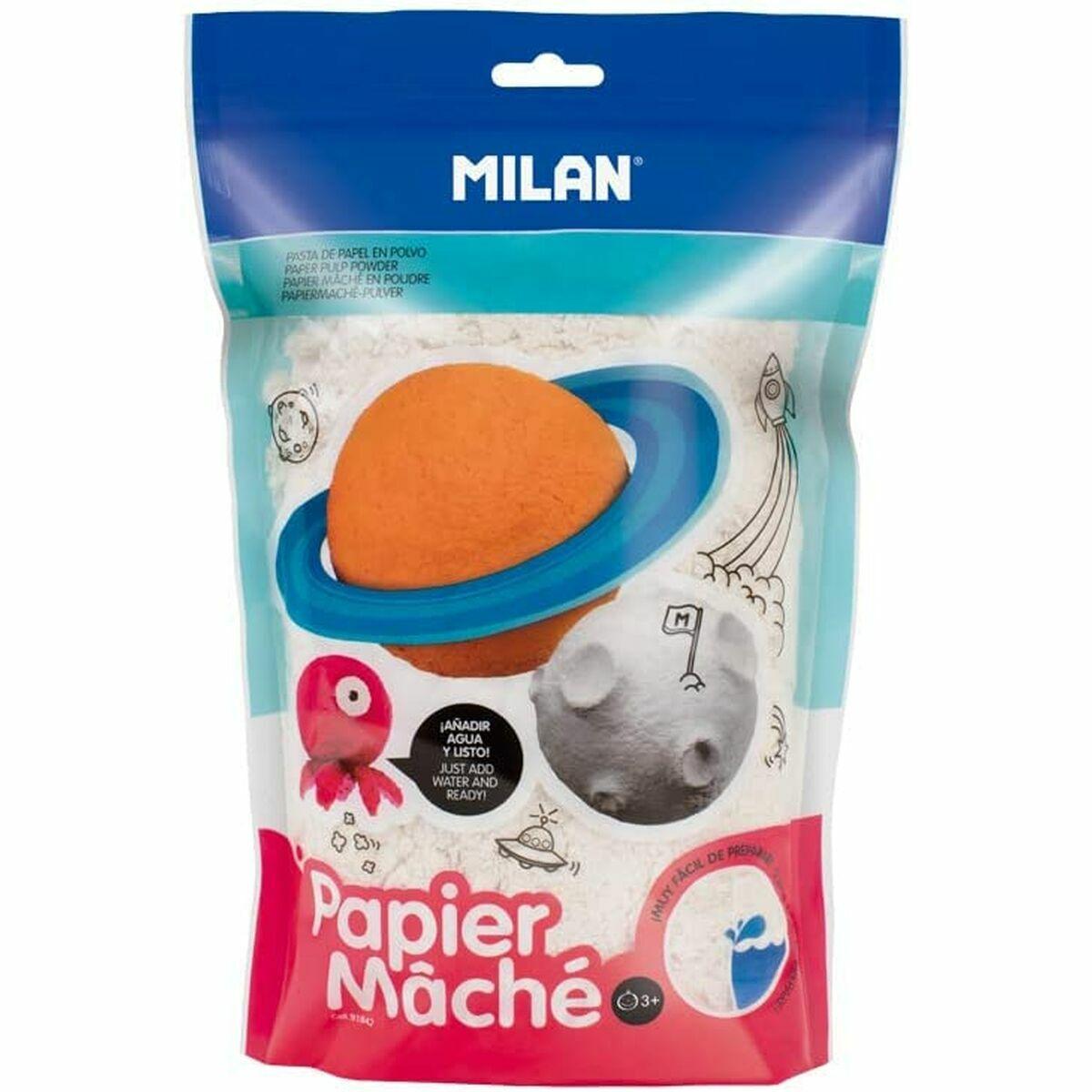 Milan papir-mâché pulver, hvid - 200 g