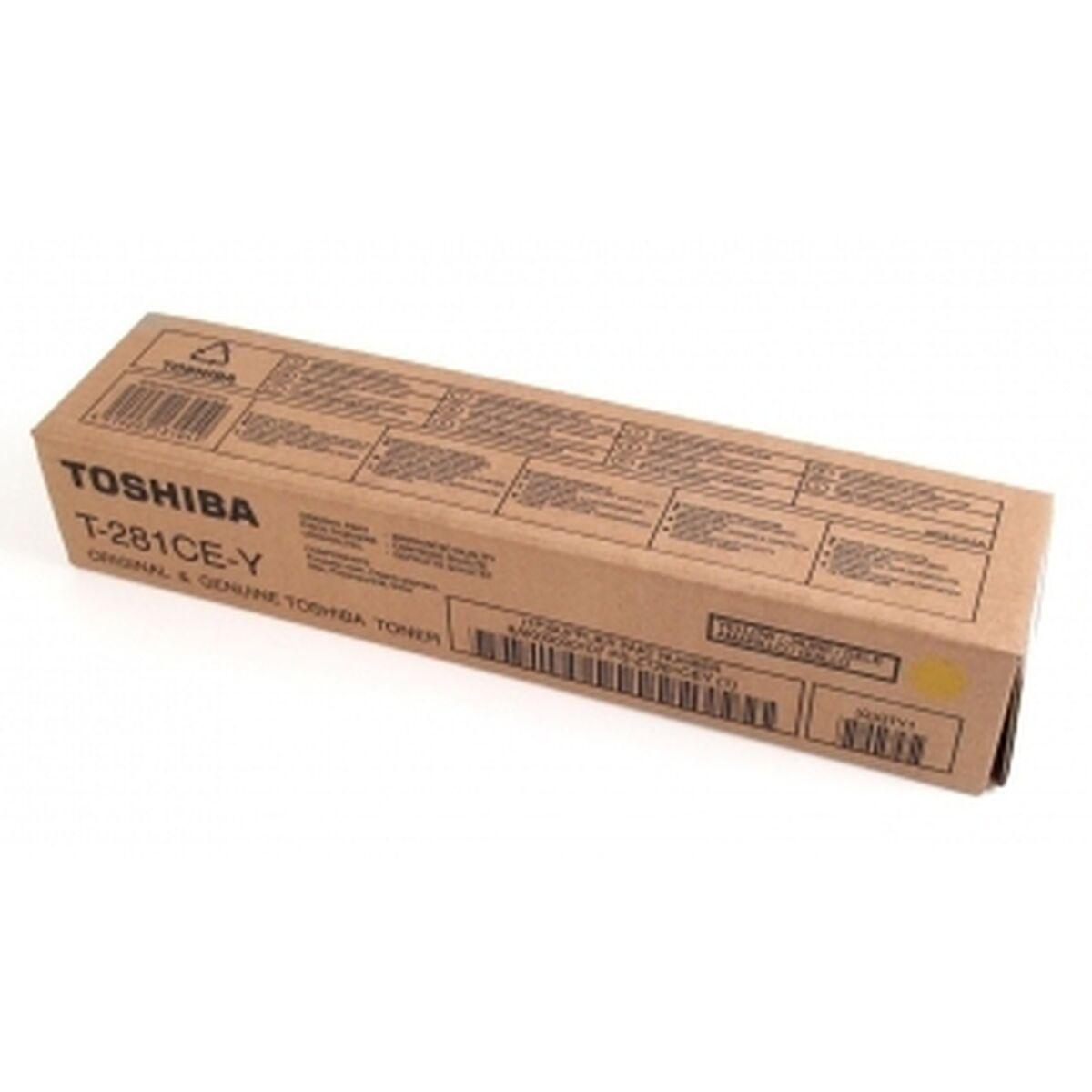 Toshiba toner T-281CE-Y gul til e-STUDIO 281C/351E/451E billede