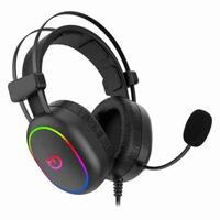 Gaming høretelefon med mikrofon Hiditec GHE010003 ARGB Sort