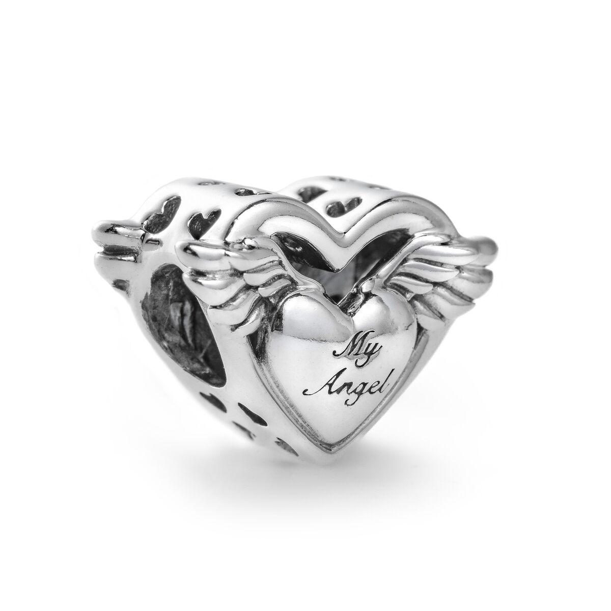Pandora charm - Angel Wings & Mum i sterling sølv 925