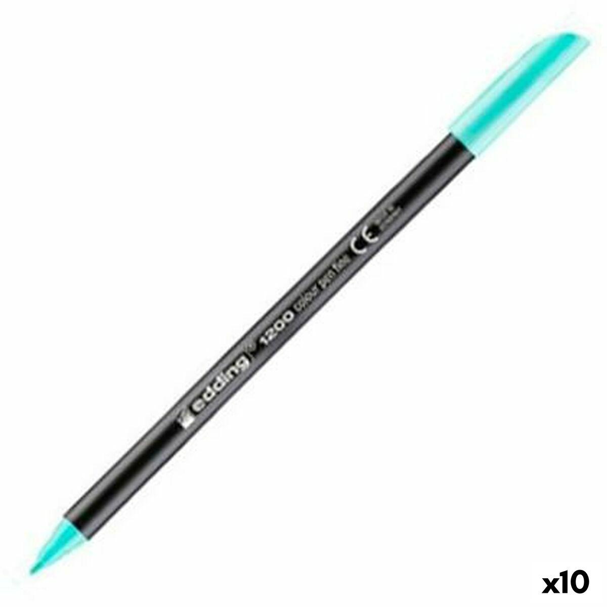 Edding 1200 fineliner - mint, 10 stk.