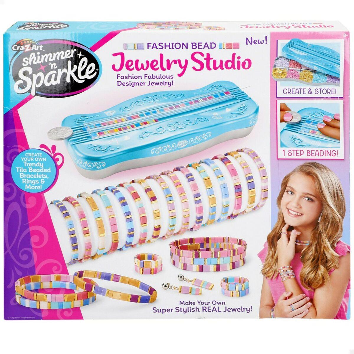 Cra-Z-Art Shimmer ‘n Sparkle Jewelry Studio - perlesæt til armbånd og smykker (8+)
