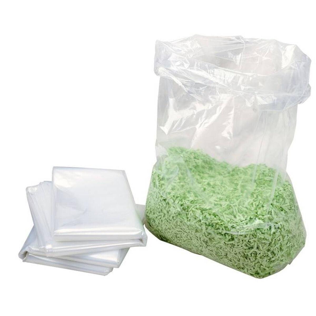 Hsm affaldsposer til makulator P44/P44i/450.2/P425/P450 - gennemsigtig plast, 25 stk.