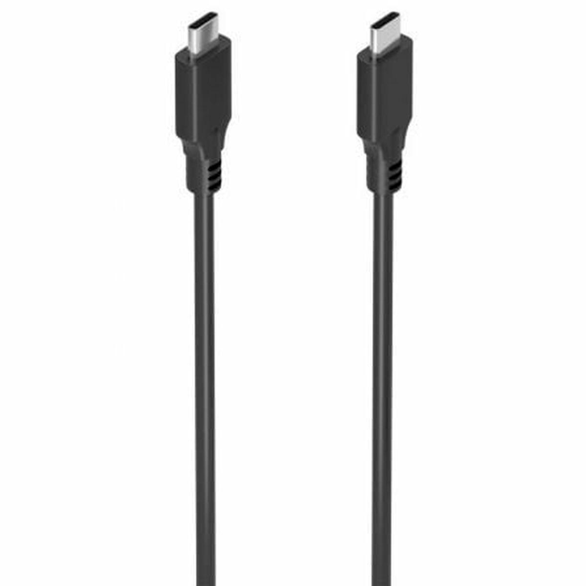 USB-C til USB-C-kabel Aisens A107-0874 Sort 3 m