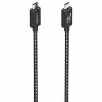USB-C til USB-C-kabel Aisens A156-0866 Sort 50 cm