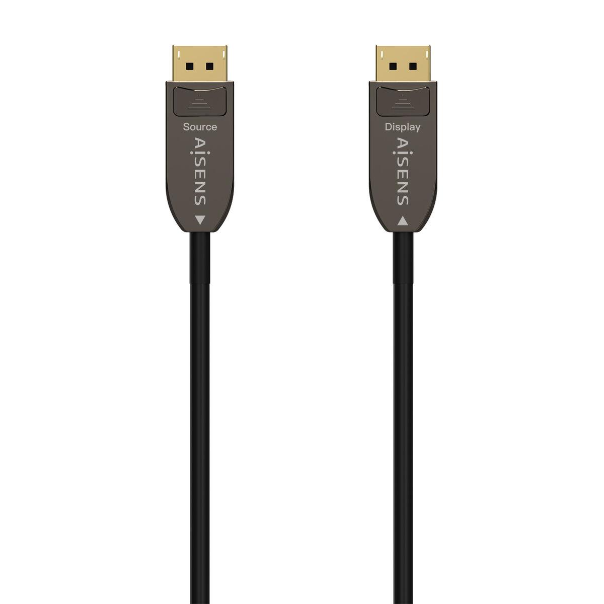 DisplayPort-kabel Aisens A155-0609 Sort 30 m