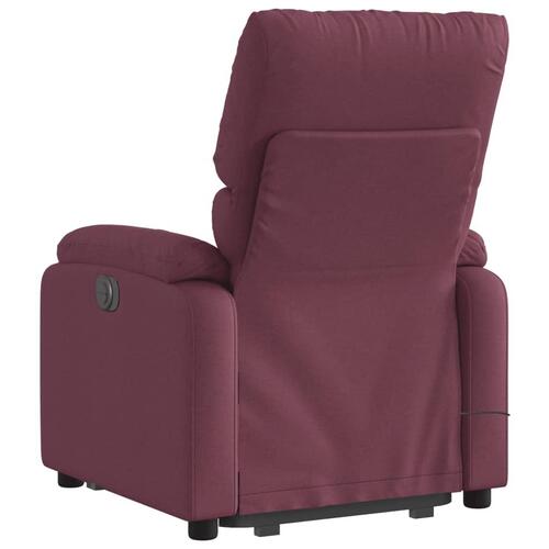 Løftestol med massage stof lilla