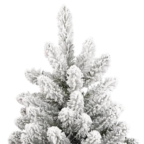 Kunstigt juletræ med sne 300 cm hængslet