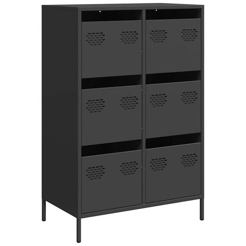 Skab 68x39x101,5 cm stål sort