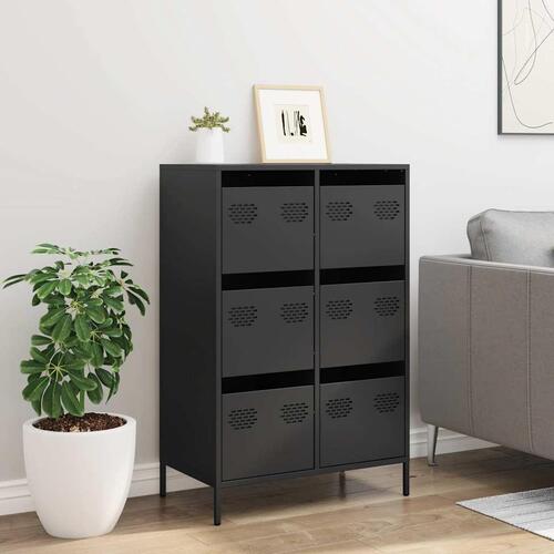 Skab 68x39x101,5 cm stål sort
