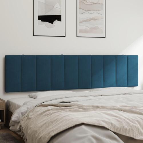Gavlpude 200 cm velour blå