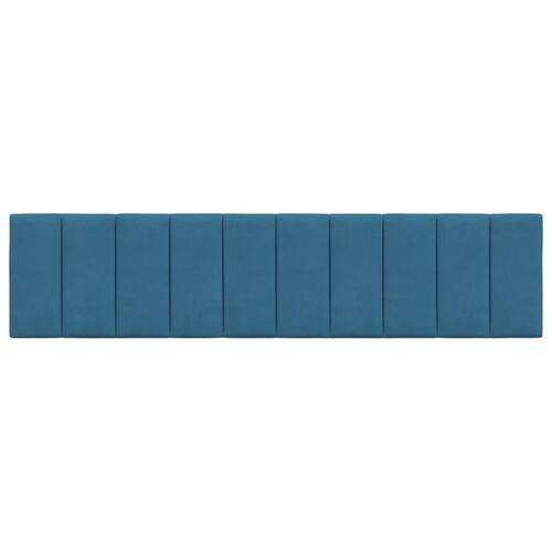 Gavlpude 200 cm velour blå