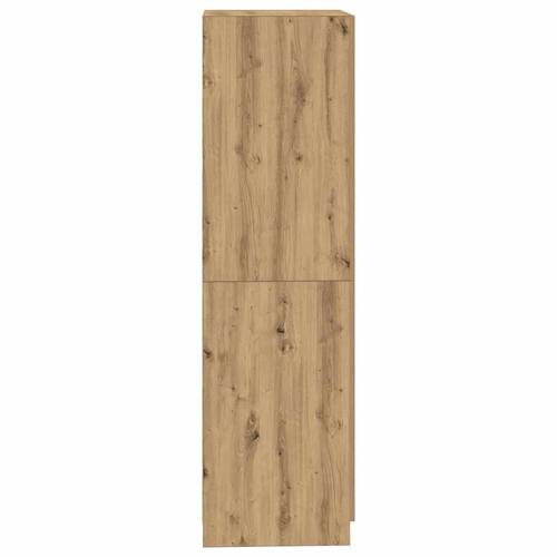 Garderobe 90x52x200 cm konstrueret træ kunsteg