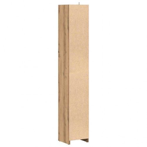 Badeværelsesskab 30×30×183,5 cm - konstrueret træ i kunsteg