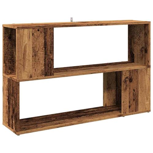 Bogreol 100x24x63 cm konstrueret træ antikt træ
