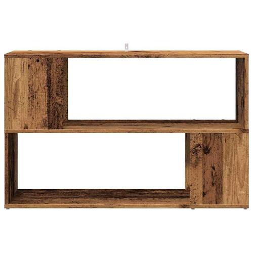 Bogreol 100x24x63 cm konstrueret træ antikt træ