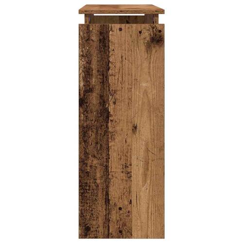 Konsolbord 80x30x80 cm konstrueret træ antikt træ