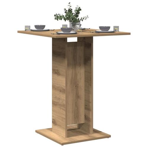 Bistrobord 60x60x75 cm konstrueret træ kunsteg