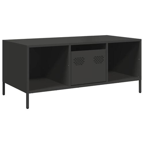 Sofabord 101,5x50x43,5 cm koldvalset stål sort