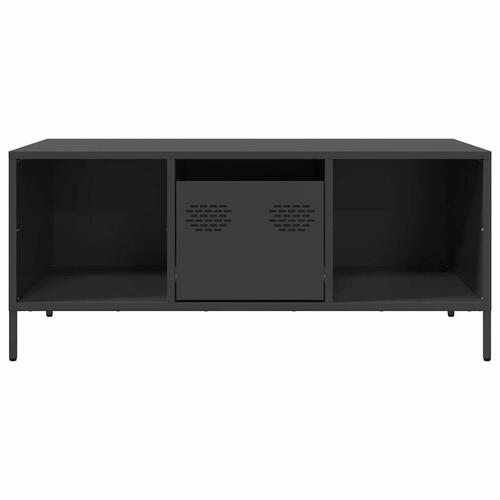 Sofabord 101,5x50x43,5 cm koldvalset stål sort