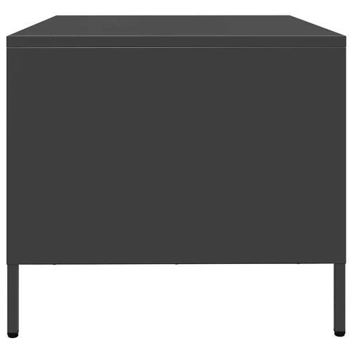 Sofabord 101,5x50x43,5 cm koldvalset stål sort