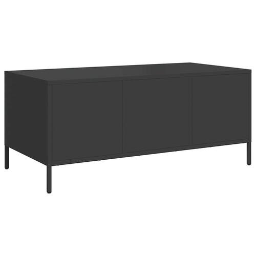 Sofabord 101,5x50x43,5 cm koldvalset stål sort
