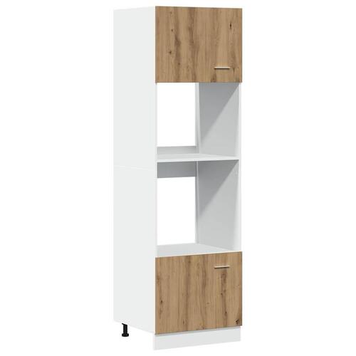 Køkkenskab 60x57x207 cm konstrueret træ kunsteg