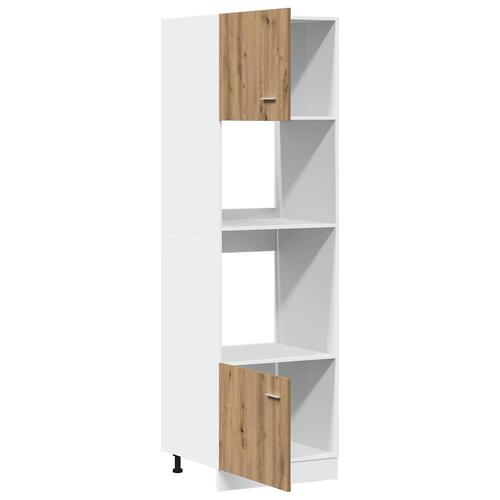Køkkenskab 60x57x207 cm konstrueret træ kunsteg