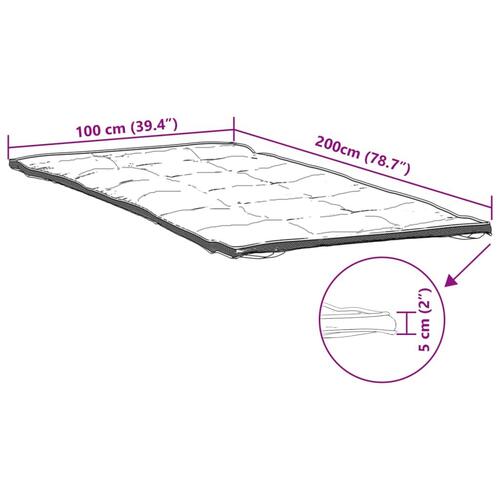 Madrasbeskytter 100x200 cm hvid