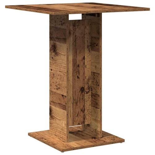 Bistrobord 60x60x75 cm konstrueret træ antikt træ