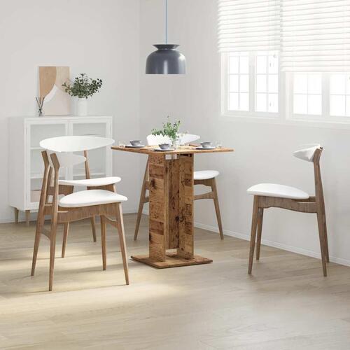 Bistrobord 60x60x75 cm konstrueret træ antikt træ