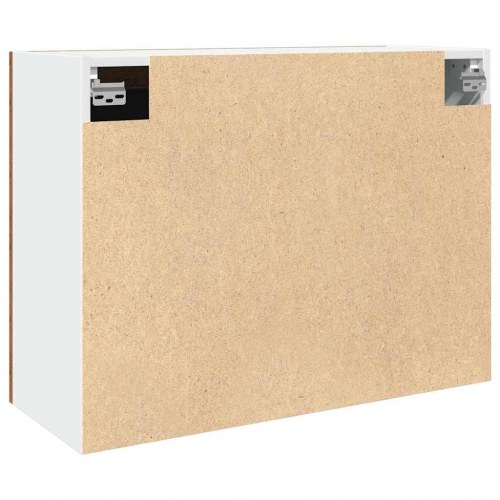 Hængende vitrineskab Lyon - gammelt træ, 80×31×60 cm, konstrueret træ