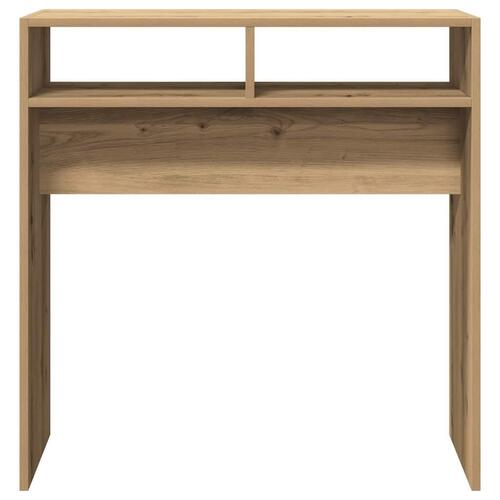Konsolbord 78x30x80 cm konstrueret træ kunsteg