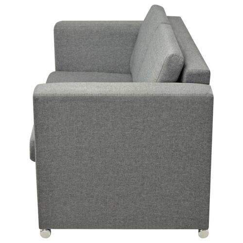 Topersoners sofa i stof lysegrå