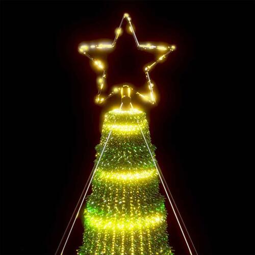 LED-juletræ 1028 LED'er 403 cm varmt hvidt lys