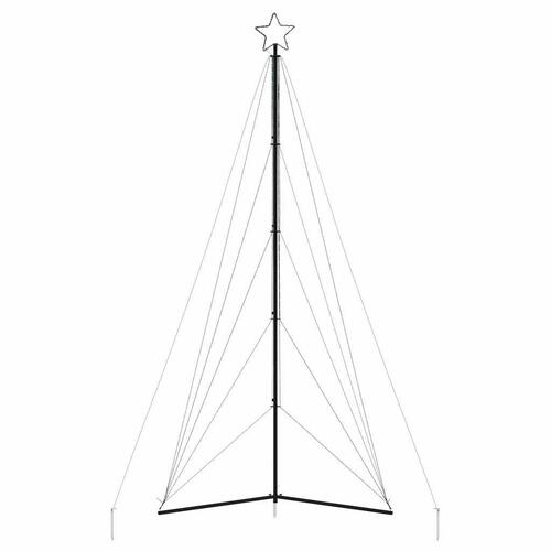LED-juletræ 615 LED'er 404,5 cm koldt hvidt lys