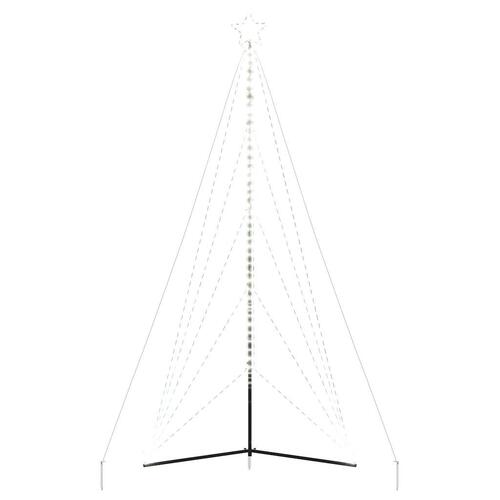 LED-juletræ 615 LED'er 404,5 cm koldt hvidt lys