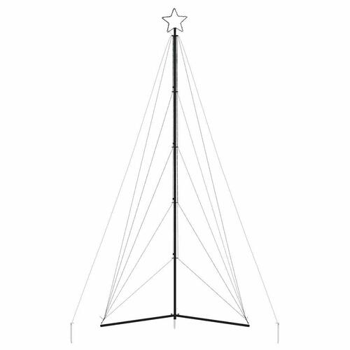 LED-juletræ 615 LED'er 404,5 cm farverigt lys