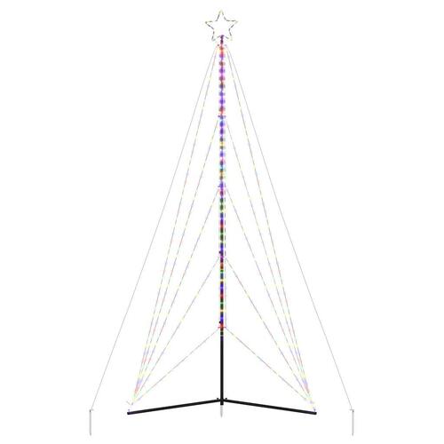 LED-juletræ 615 LED'er 404,5 cm farverigt lys