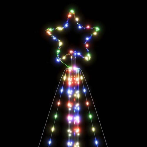 LED-juletræ 615 LED'er 404,5 cm farverigt lys